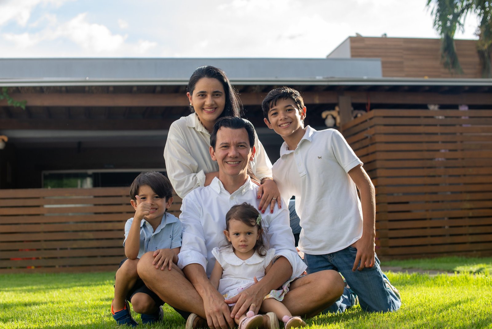 Carolina Alves com sua família